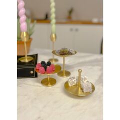 The Mia BRS0141 Brass Pirinç Oval Lokumluk 9*9 Cm