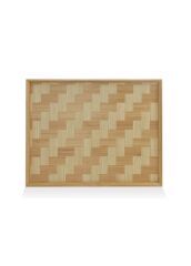The Mia TPS0065 Wicker Bambu Tepsi 40x31 Cm
