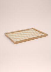 The Mia TPS0065 Wicker Bambu Tepsi 40x31 Cm