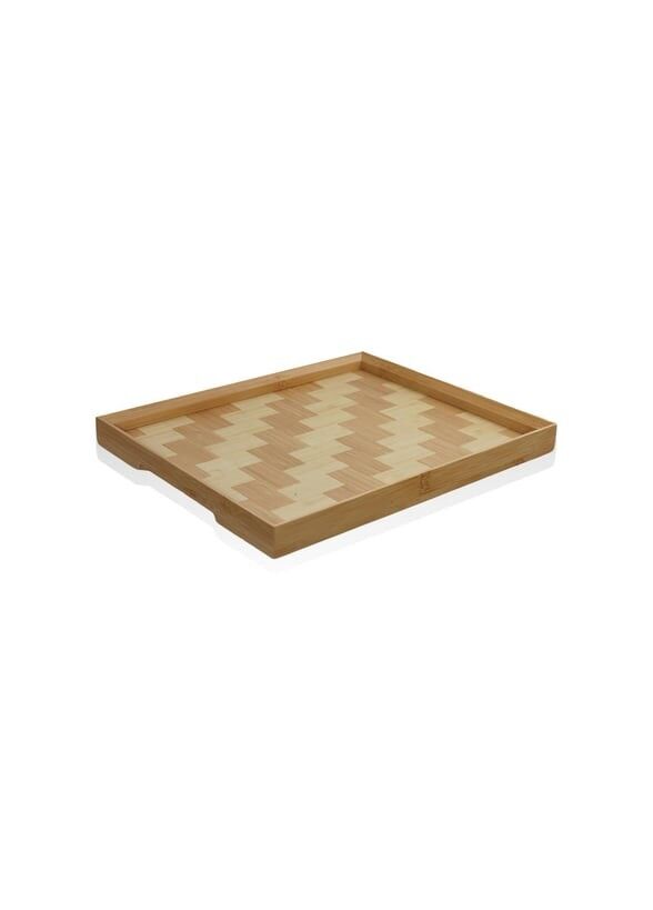 The Mia TPS0066 Wicker Bambu Tepsi 31x25 Cm