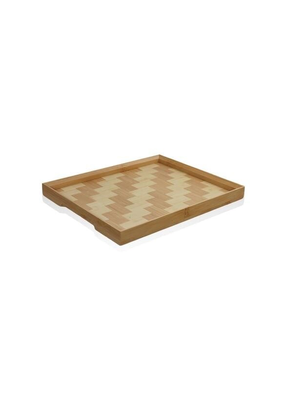 The Mia TPS0066 Wicker Bambu Tepsi 31x25 Cm
