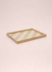 The Mia TPS0066 Wicker Bambu Tepsi 31x25 Cm