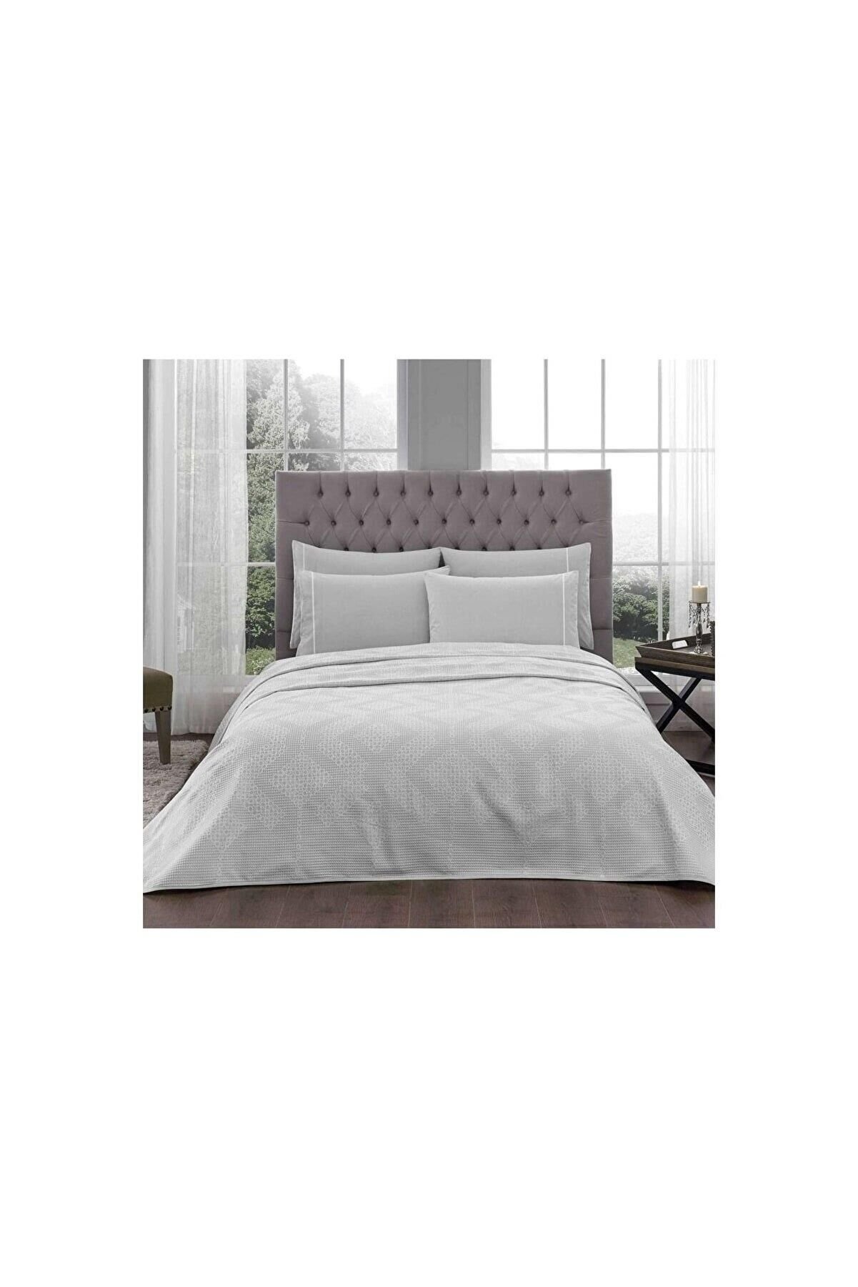 Taç Madison Gri Jakar Pike Takımı Çift Kişilik