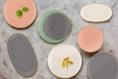 The Mia BSC0036 Basic Salata Kasesi Gri 23 Cm