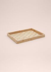 The Mia TPS0068 Wicker Bambu Tepsi 31x25 Cm