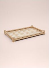 The Mia TPS0071 Wicker Bambu Tepsi 41x28 Cm