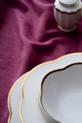 Acar 6957 Aveline 6 Kişilik 29 Parça Porselen Yemek Takımı Gold