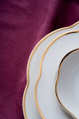 Acar 6957 Aveline 6 Kişilik 29 Parça Porselen Yemek Takımı Gold