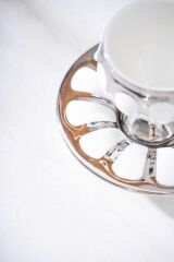 Acar 6876 Karius 6 Lı Kahve Fincan Takımı Gümüş