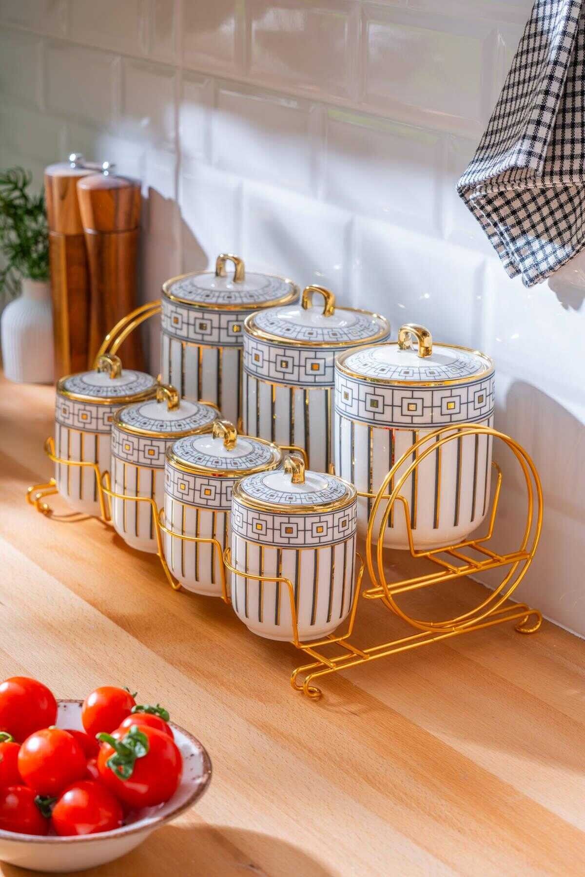 Acar 7513 Diagon 7 Li Standlı Baharat Takımı