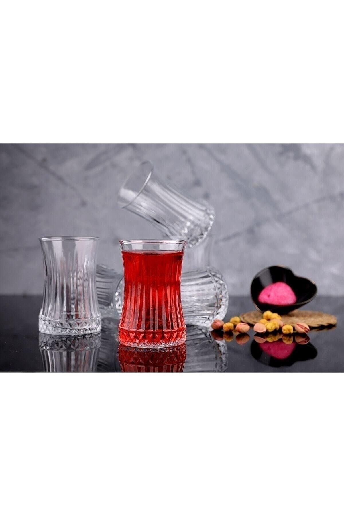 Paşabahçe 42901 Elysıa 6 Lı Damla Logo Çay Bardağı