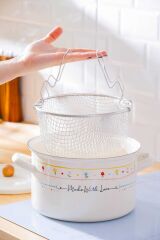 Acar 7706 Made With Love Emaye Kızartma Tenceresi 24 Cm