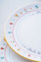 Acar 7728 Livaldi 6 Lı Pasta Tabağı Seti - 19 Cm