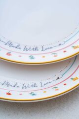 Acar 7728 Livaldi 6 Lı Pasta Tabağı Seti - 19 Cm