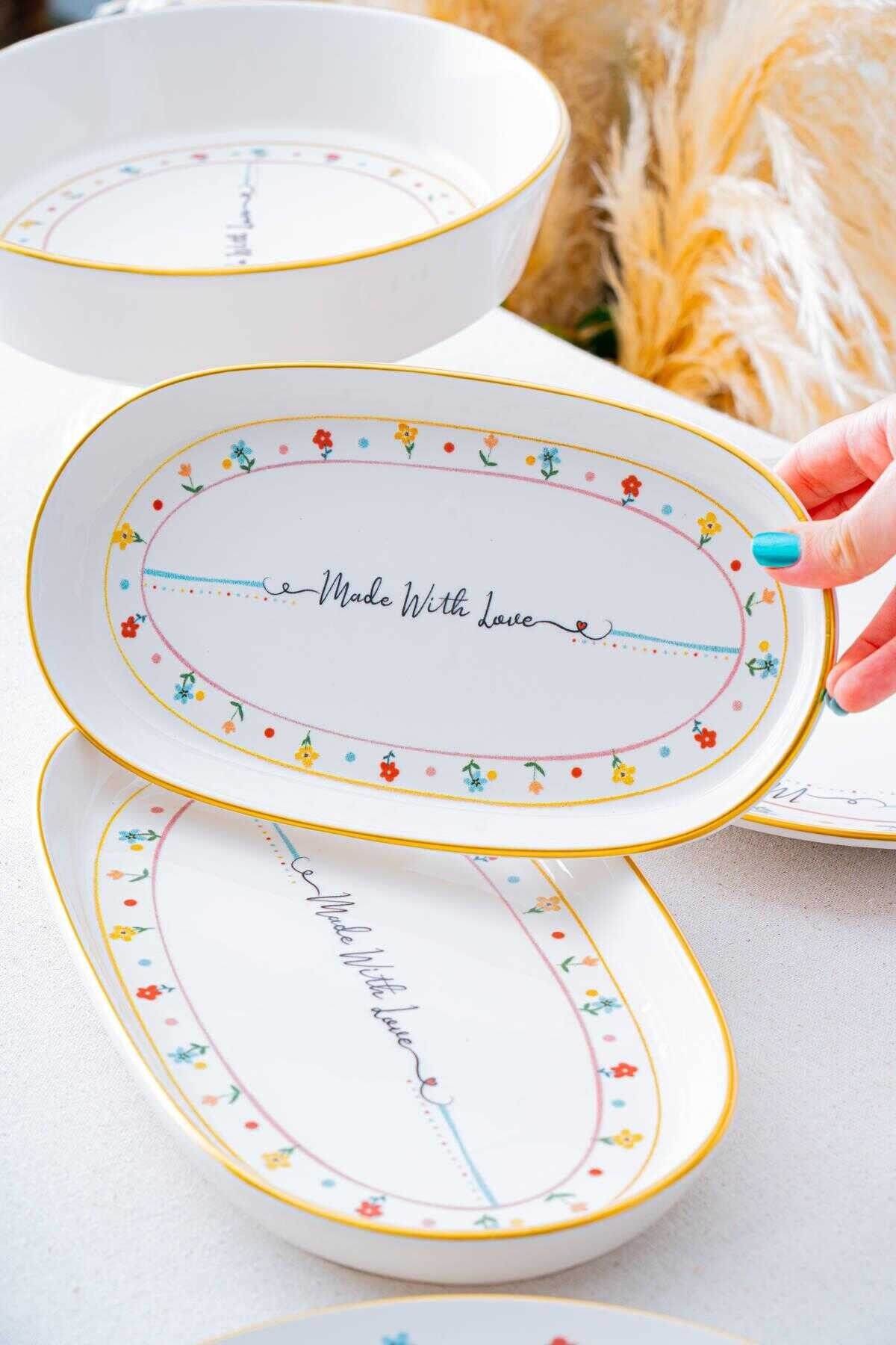 Acar 7730 Livaldi 3 Lü Oval Kayık Tabak