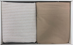 Taç Marina Pikeli Nevresim Seti Çift Kişilik Kahve