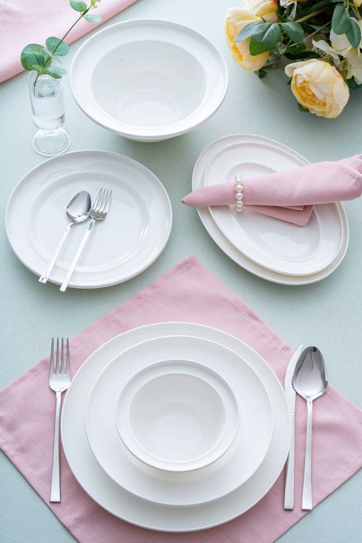 Acar 6533 Verlina Porselen 27 Parça Yemek Takımı