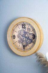 Acar 7433 Dekoratif Çarklı Duvar Saati 59 x 59 x 8,5 Cm