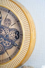 Acar 7433 Dekoratif Çarklı Duvar Saati 59 x 59 x 8,5 Cm