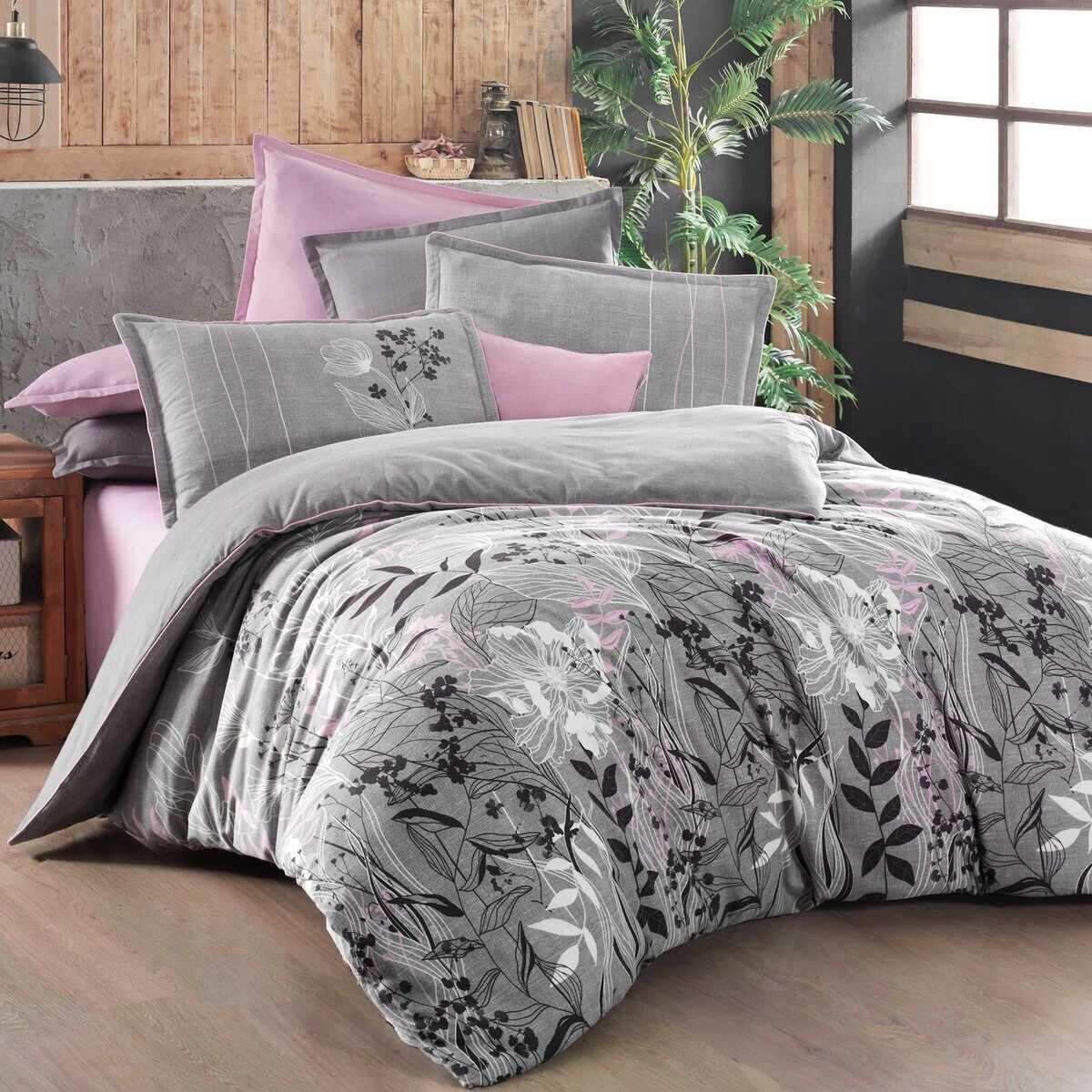 Sarev Ines V1 Flanel Nevresim Takımı Çift Kişilik