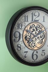 Acar 7440 Dekoratif Çarklı Duvar Saati 65 x 65 x 9 Cm