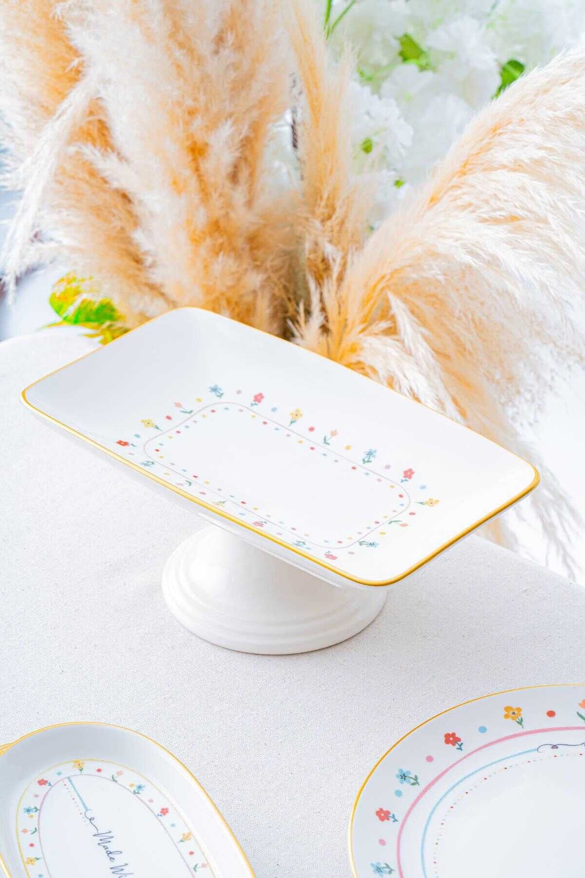 Acar 7731 Livaldi Ayaklı Çikolata Tabağı 28 x 16 Cm