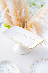 Acar 7731 Livaldi Ayaklı Çikolata Tabağı 28 x 16 Cm