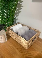 The Mia SPT0067 Hasır Dikdörtgen Sepet 30x20x9 CM