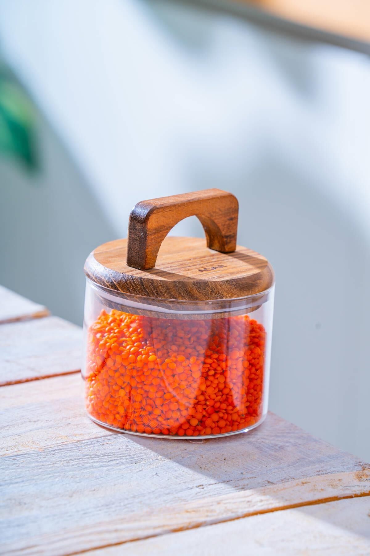 Acar 7569 Malibu Akasya Kapaklı Kavanoz 350 ML