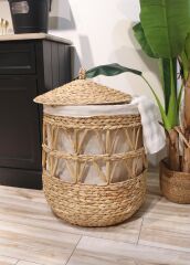 The Mia SPT0061 Hasır Çamaşır Sepeti 52x65 CM