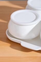 Acar 6165 Nora Collection 6 Lı Tepsili Porselen Kapaklı Kahvaltılık Seti