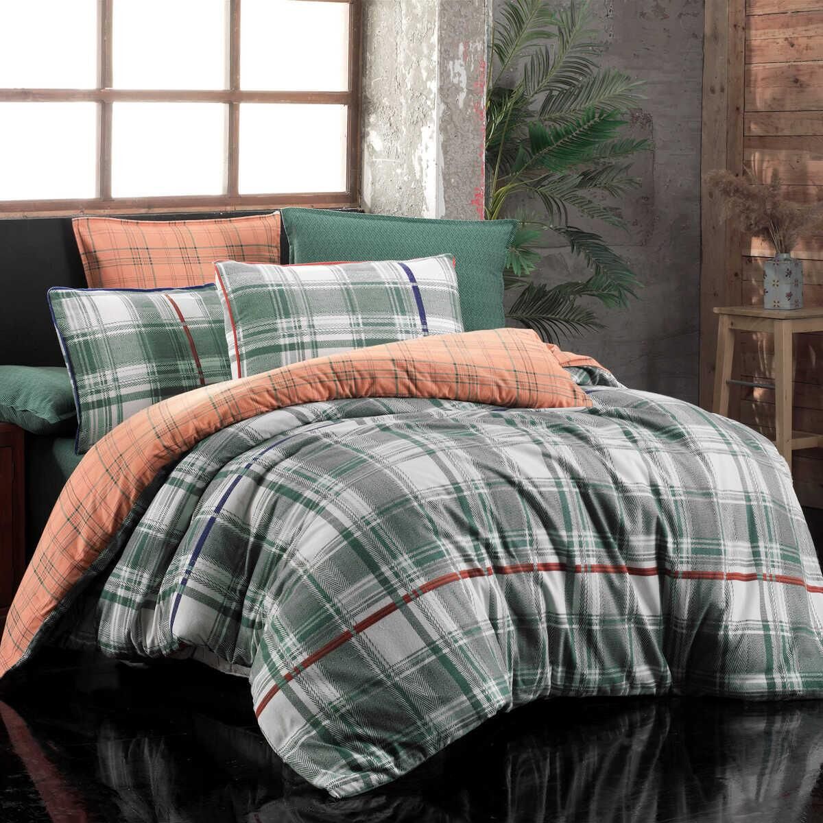 Sarev Helge V1 Flanel Nevresim Takımı Tek Kişilik