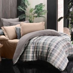 Sarev Arno V1 Flanel Nevresim Takımı Çift Kişilik