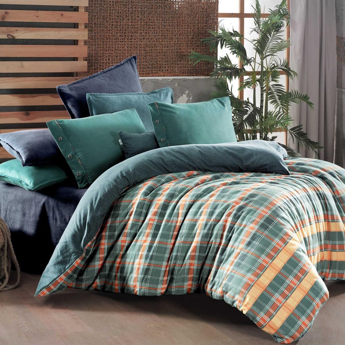 Sarev Arno V2 Flanel Nevresim Takımı Çift Kişilik