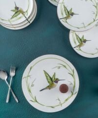 Acar 5591 Teddy Botany 7 Prç Porselen Pasta Seti