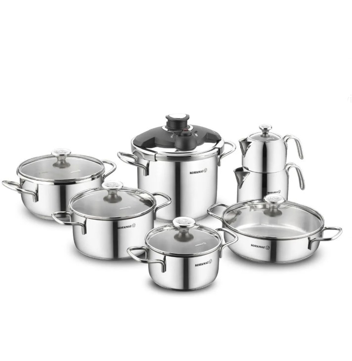 Korkmaz A1709 Alia 14 Parça Çelik Çeyiz Seti