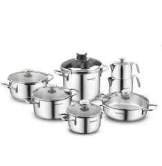 Korkmaz A1709 Alia 14 Parça Çelik Çeyiz Seti