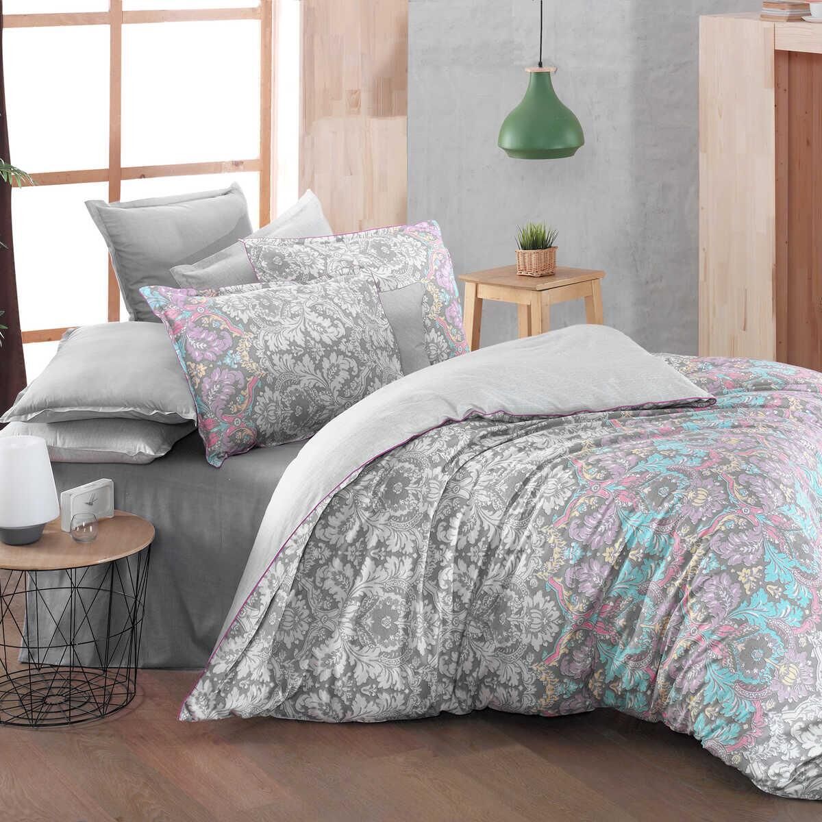 Sarev Dıba V1 Fancy Poplin Nevresim Takımı Çift Kişilik