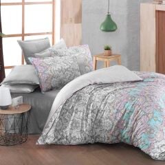 Sarev Dıba V1 Fancy Poplin Nevresim Takımı Çift Kişilik