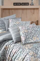 Sarev Erica V1 Fancy Poplin Nevresim Takımı Çift Kişilik