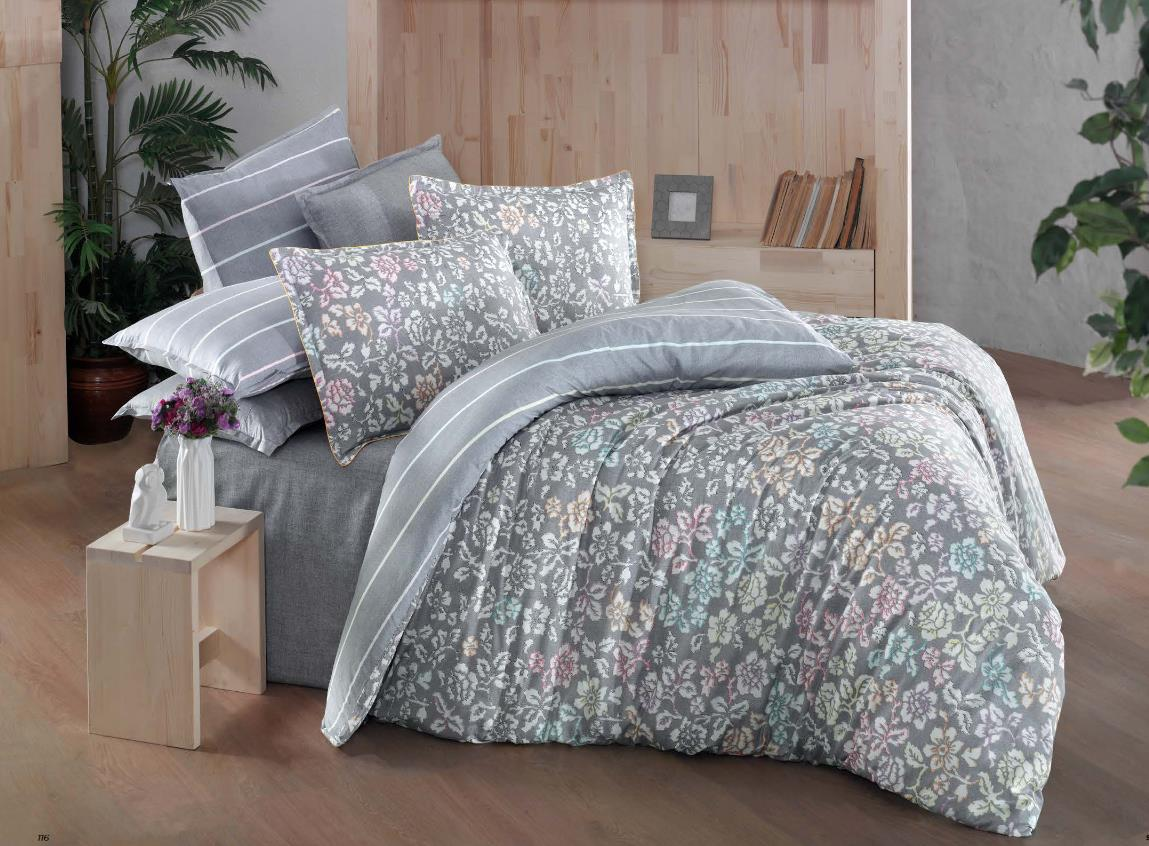 Sarev Erica V1 Fancy Poplin Nevresim Takımı Çift Kişilik