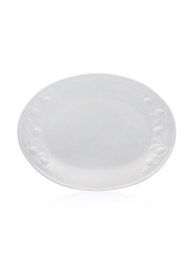 The Mia GRD0001 Grande Servis Tabağı Beyaz 48x36 Cm