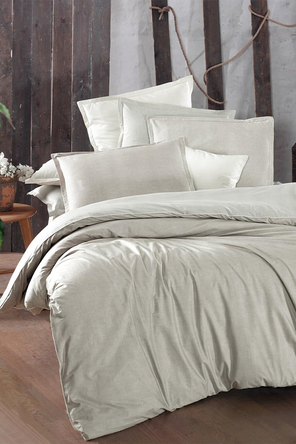 Sarev Sümer V1 Fancy Poplin Nevresim Takımı Çift Kişilik