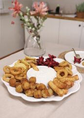 The Mia GRD0005 Grande Servis Tabağı Bölmeli Beyaz 39 Cm