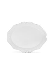 The Mia GRD0007 Grande Servis Tabağı Beyaz 48x38x5 Cm