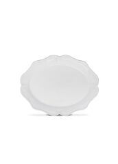 The Mia GRD0008 Grande Servis Tabağı Beyaz 41x32 Cm