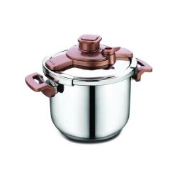 Korkmaz A153-18 Tessa Rosa Vita Düdüklü Tencere Siyah 7,0 Lt