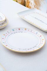 Acar 7729 Livaldi Servis Tabağı 6 Lı Set - 26 cm