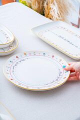 Acar 7729 Livaldi Servis Tabağı 6 Lı Set - 26 cm