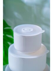 Acar 7095 Pure Carmen Kapaklı Porselen 3 lü Saklama Kabı